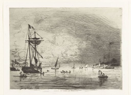 Exit from the harbour of Honfleur