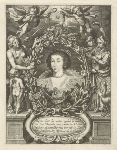 Portrait of Henrietta Maria of Bourbon, Queen of England