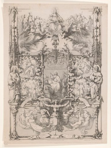 Allegory with Christ at the center