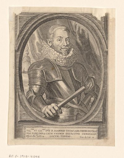 Portrait of Johan t'Serclaes, Count of Tilly