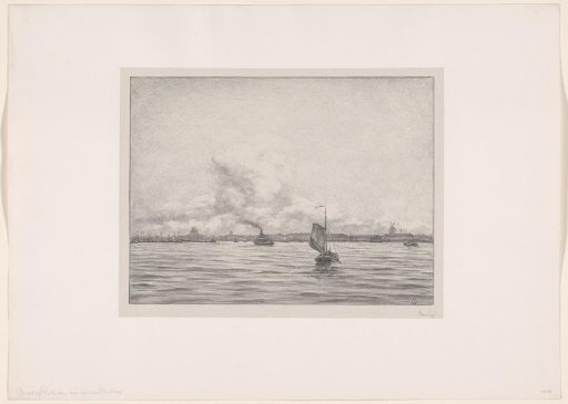 View of Rotterdam across the water