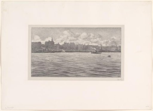 View of Rotterdam from the water