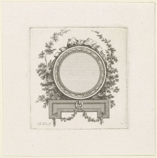 Medallion surrounded by branches