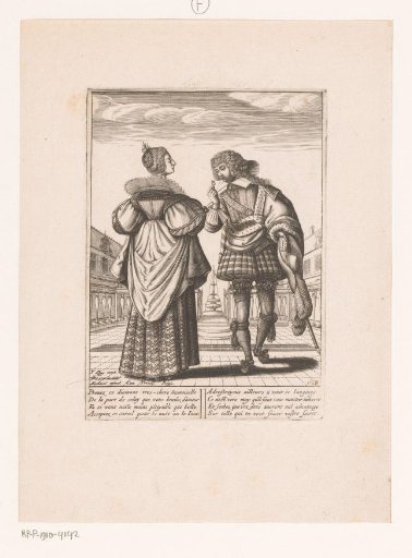Couple Wearing the Latest French Fashion