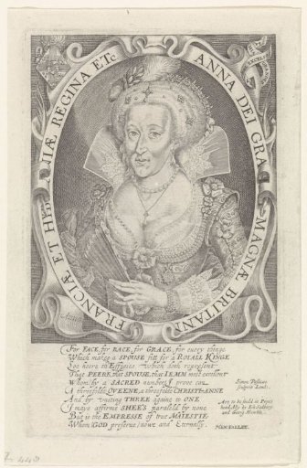 Bust portrait of Anne of Denmark, Queen of England