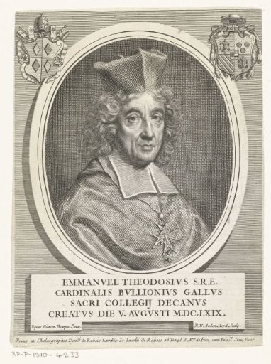 Portrait of Cardinal Emmanuel Théodose de Bouillon