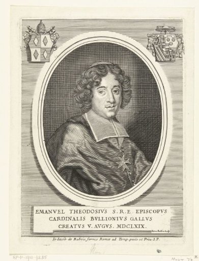 Portrait of Emmanuel Théodore de la Tour d'Auvergne Cardinal of Bouillon