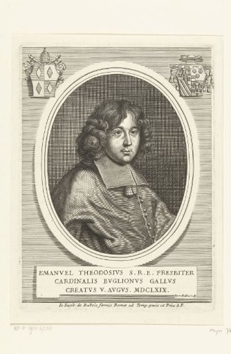Portrait of Emmanuel Théodore de la Tour d'Auvergne Cardinal of Bouillon