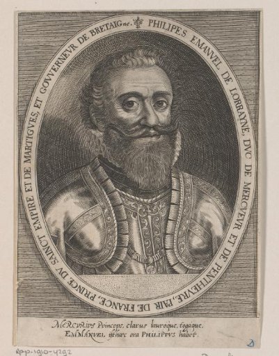 Portrait of Philippe Emmanuel de Lorraine, Duke of Mercoeur
