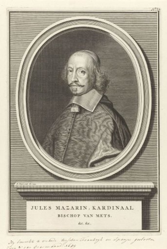 Portrait of Cardinal Jules Mazarin, Bishop of Metz