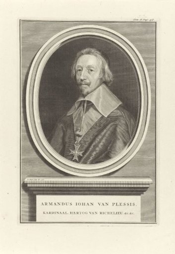Portrait of Cardinal Armand-Jean du Plessis, Duke of Richelieu