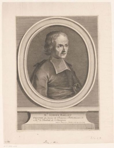 Portrait of Adrien Baillet