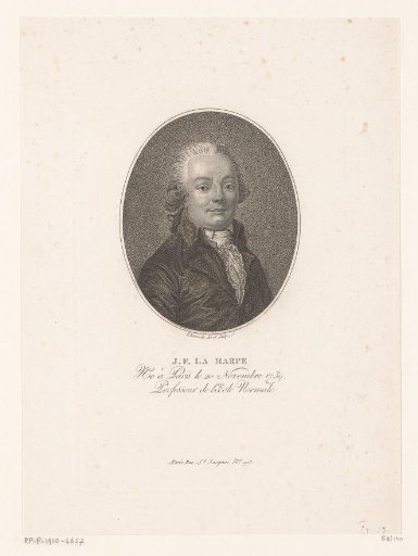 Portrait of Jean-François de La Harpe