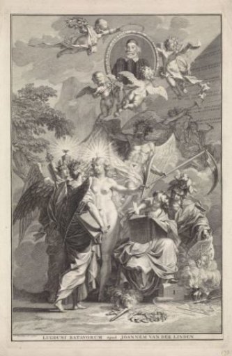 Allegorical Title Page with the Portrait of Writer Edward Simson