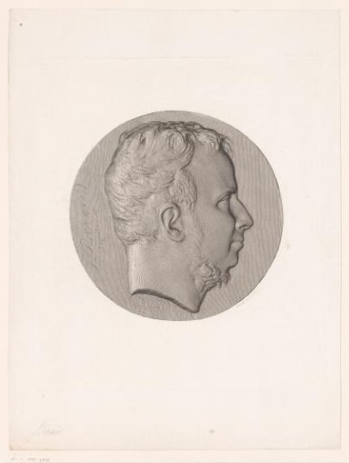 Medallion with portrait of F. Berard