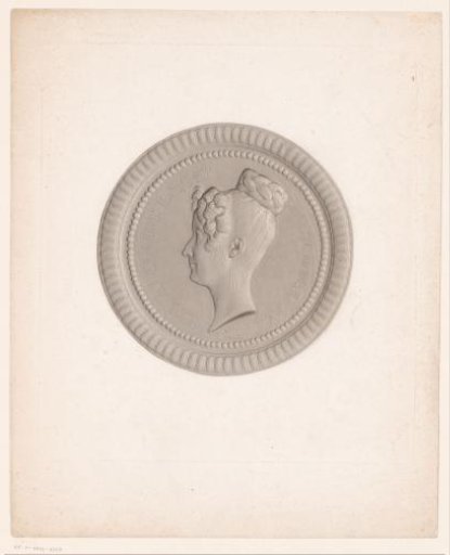 Medallion with portrait of Adélaïde d'Orléans
