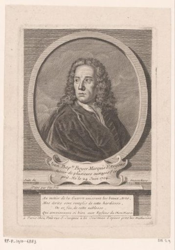 Portrait of Jean-Baptiste de Boyer, Marquis d'Argens
