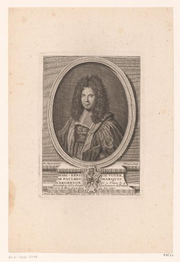 Portrait of Marc René de Voyer de Paulmy d'Argenson