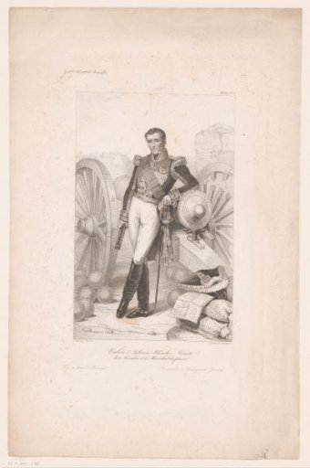 Sylvain Charles Valée Leaning against a Cannon