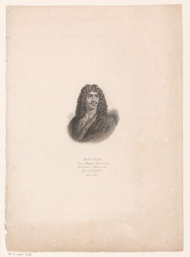 Portrait of Jean Baptiste Poquelin Molière