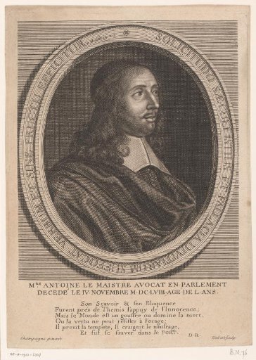 Portrait of Antoine le Maistre