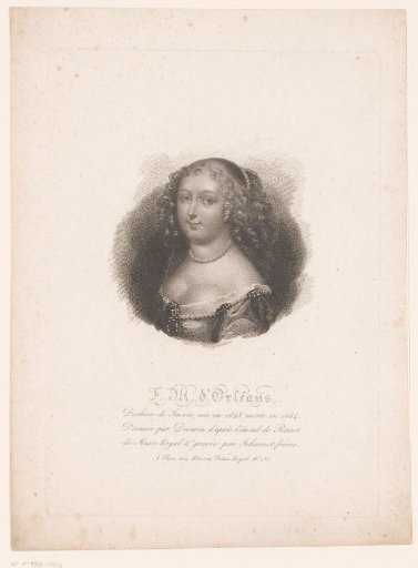 Portrait of Françoise Madeleine of Orléans