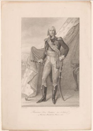 Portrait of Jean-Baptiste Bessières at a tent