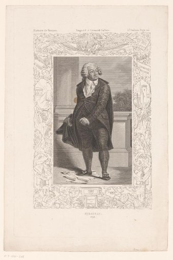 Portrait of Honoré Gabriel de Riqueti in an Ornate Frame