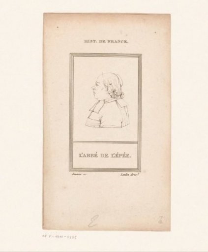 Portrait of Charles-Michel de l'Épée