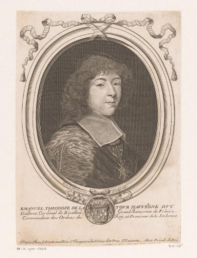Portrait of Emmanuel Théodose de la Tour d'Auvergne, Cardinal of Bouillon
