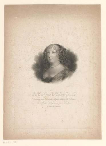 Portrait of Anne Marie Louise of Orléans