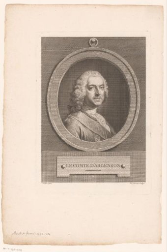 Portrait of Marc-Pierre de Voyer de Paulmy, marquis d'Argenson