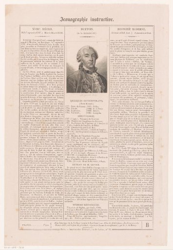 Portrait of Georges-Louis Leclerc de Buffon