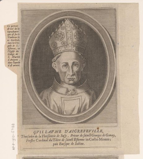 Portrait of Guillaume d'Aigrefeuille the Younger