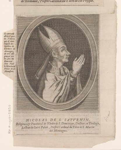 Portrait of Nicolas de Saint-Saturnin