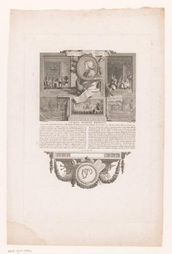 Allegorical portrait of Jacques-Bénigne Bossuet