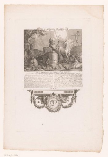 Allegorical portrait of Georges-Louis Leclerc de Buffon