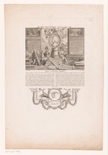 Allegorical portrait of Jean-Baptiste Colbert