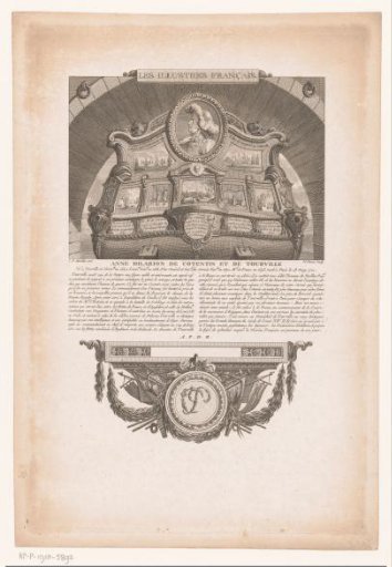 Allegorical portrait of Anne Hilarion de Tourville