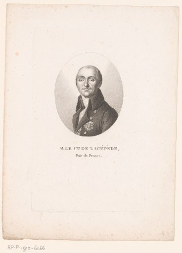 Portrait of Bernard Germain de Lacépède