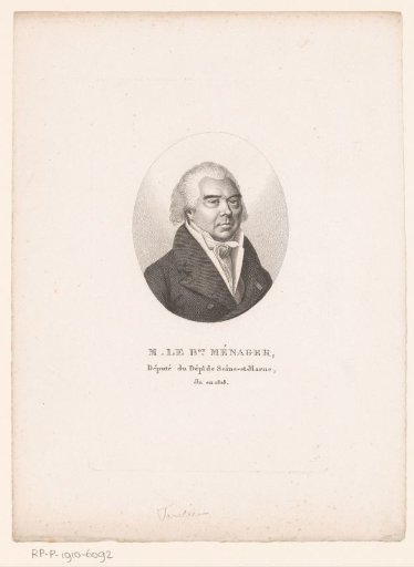 Portrait of Antoine Jean François Ménager