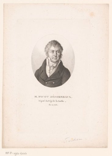 Portrait of Marie Jean Charles Picot-Desormeaux