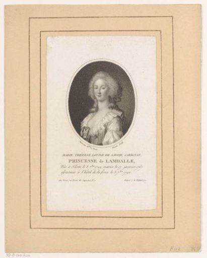 Portrait of Marie-Thérèse Louise de Savoye-Carignano in Oval