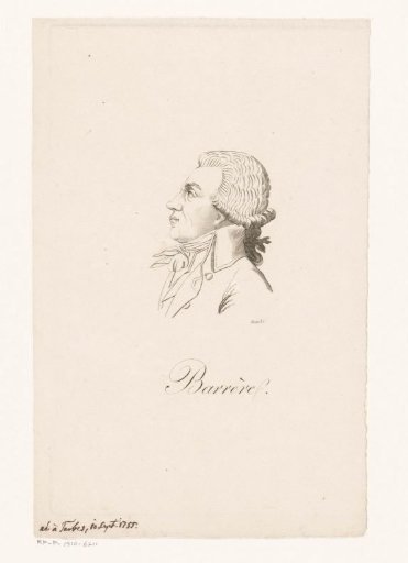 Portrait of Bertrand Barère de Vieuzac