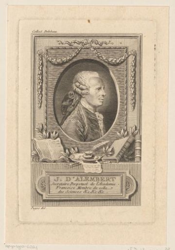 Portrait of Jean Le Rond d'Alembert