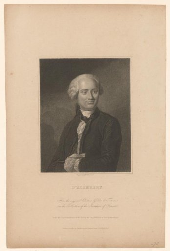 Portrait of Jean le Rond d'Alembert