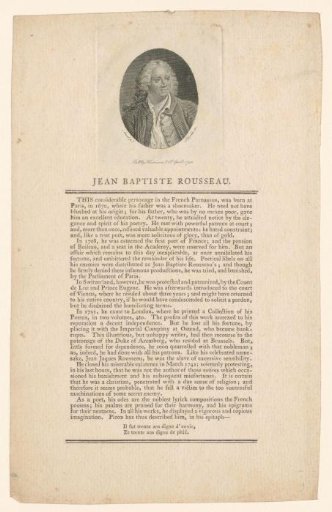 Portrait of Jean-Baptiste Rousseau