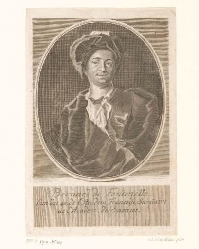 Portrait of Bernhard de Fontenelle