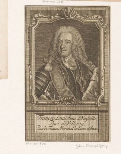 Portrait of Louis François Anne de Neufville, duc de Villeroy