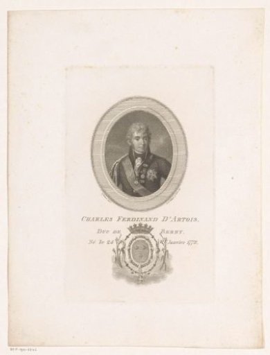 Portrait of Charles Ferdinand of Berry
